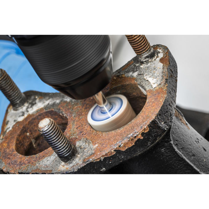 Sealey 25 x 20mm Abrasive Flap Wheel on 6mm Shaft 40Grit - Pack of 5 FW2520405 Sealey - Dynamic Drive