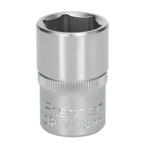 Sealey WallDrive Socket 18mm 1/2"Sq Drive S1218 Sealey - Dynamic Drive
