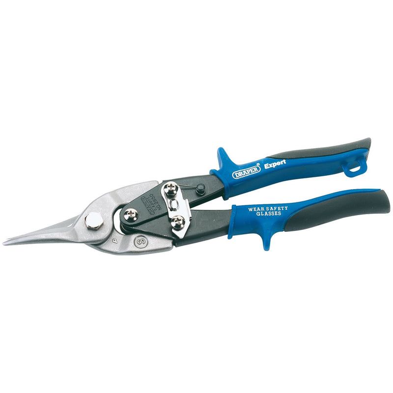 Draper Soft Grip Compound Action Tinman's Aviation Shears, 250mm 49905 Draper - Dynamic Drive