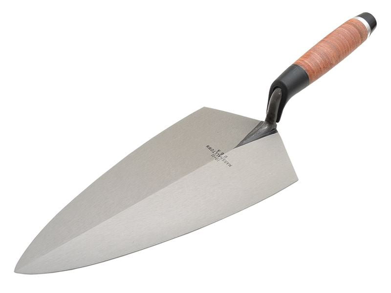 Marshalltown 19L Philadelphia Pattern Brick Trowel Leather Handle 12in Marshalltown - Dynamic Drive