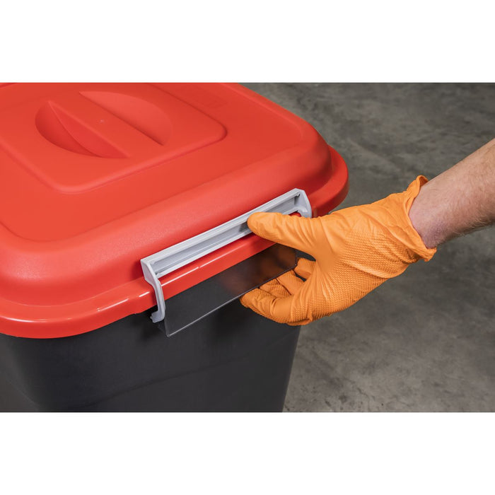 Sealey Refuse/Storage Bin 50L Red BM50R Sealey - Dynamic Drive