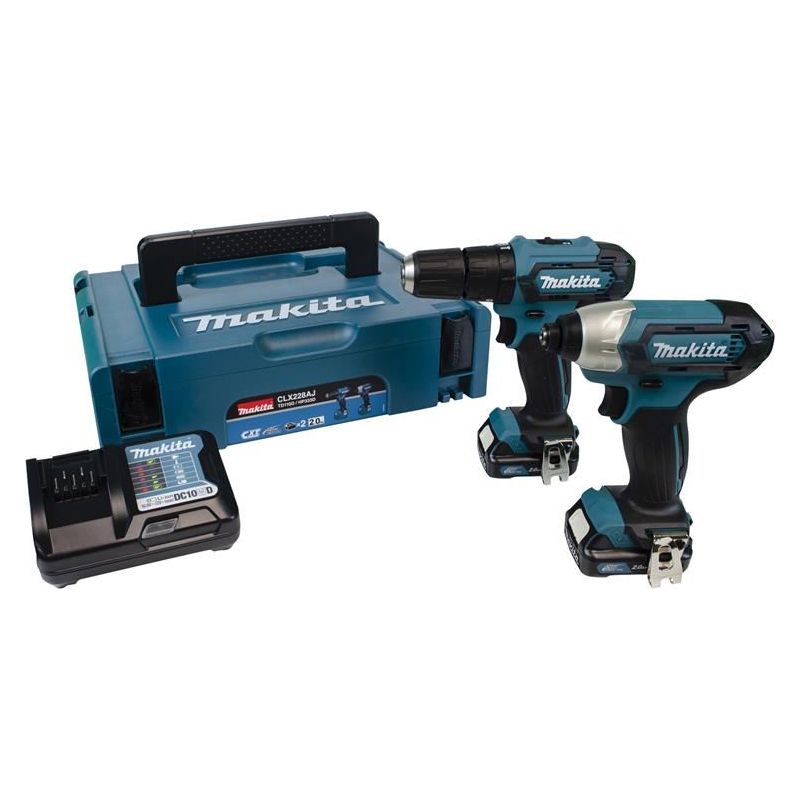 Makita CLX228AJ 12Vmax CXT Twin Pack 12V 2 x 2.0Ah Makita - Dynamic Drive