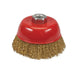 Silverline Brassed Steel Crimp Cup 100mm Silverline - Dynamic Drive