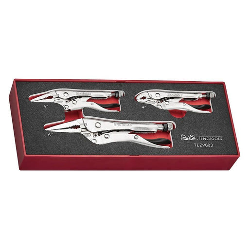 Teng Tools Power Grip Plier Set FOAMX2 3 Pieces Teng Tools - Dynamic Drive
