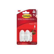 Command™ Small White Designer Hooks (Pack 2) Command™ - Dynamic Drive