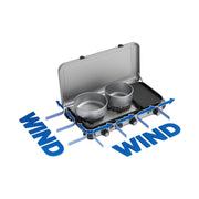 Campingaz Camping Kitchen 2 Multi-Cook Double Burner Portable Camping Gas Stove and Side Grill Campingaz - Dynamic Drive