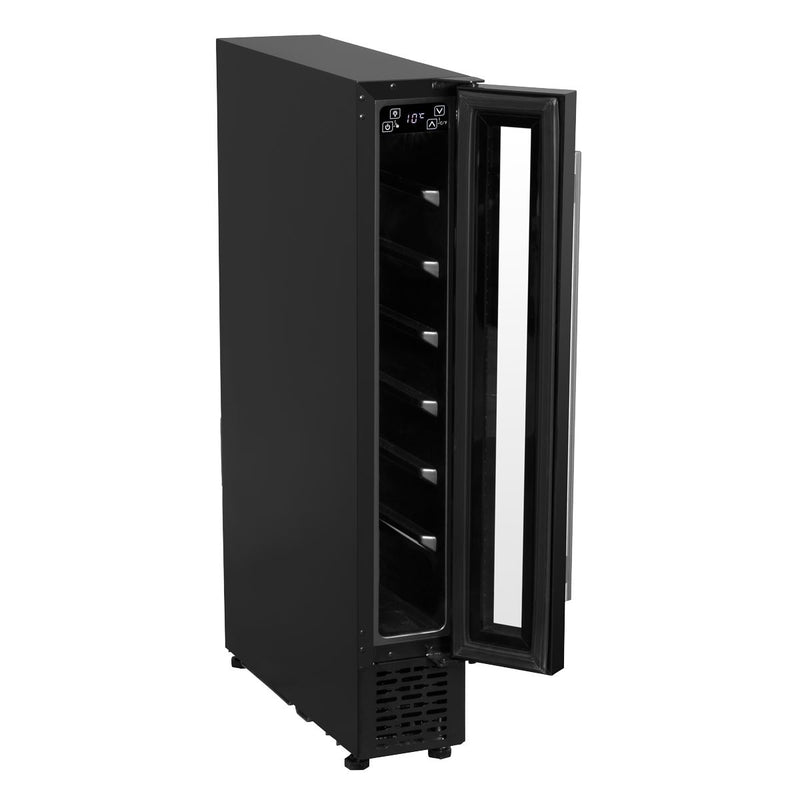 Baridi Extra-Slim 7 Bottle Wine Fridge & Cooler 15cm - Black DH76 Baridi - Dynamic Drive