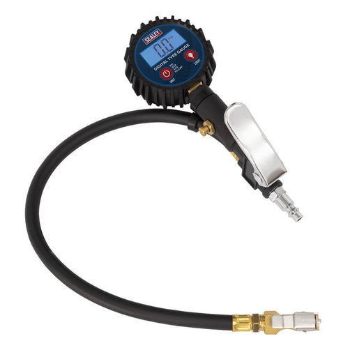 Sealey Digital Tyre Inflator Clip On Connector Dial Gauge Air Line Wheel Pump Sealey  - Dynamic Drive