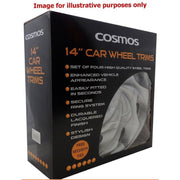 4x 14" Silver Wheel Trims / Hub Caps fits Streetwize  - Dynamic Drive