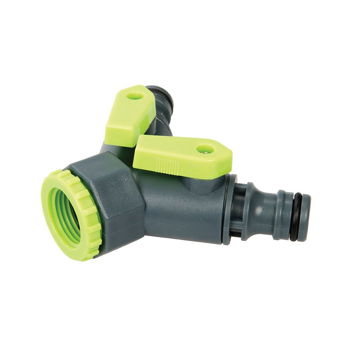 Silverline 2-Way Tap Connector 3/4" BSP to 1/2" Male Silverline - Dynamic Drive