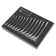 Sealey Combination Spanner Set 14pc Stubby S01232 Sealey - Dynamic Drive