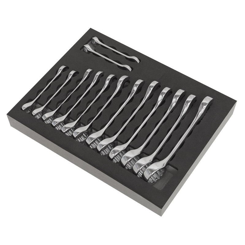 Sealey Combination Spanner Set 14pc Stubby S01232 Sealey - Dynamic Drive