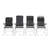 Outwell Ontario Adjustable Folding Camping Caravan Motorhome Chair Charcoal Outwell - Dynamic Drive