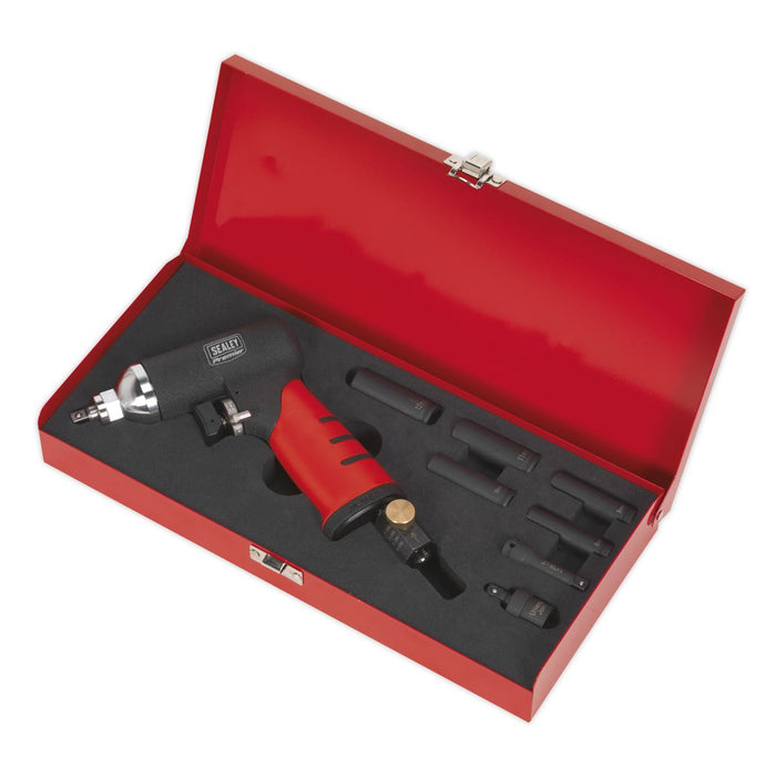 Sealey Air Impact Wrench 1/4"Sq Drive Diesel Glow Plug Kit SA141 Sealey - Dynamic Drive