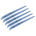 Sealey Reciprocating Saw Blade Clean Wood 200mm 6tpi Pack of 5 SRBS811D Sealey - Dynamic Drive
