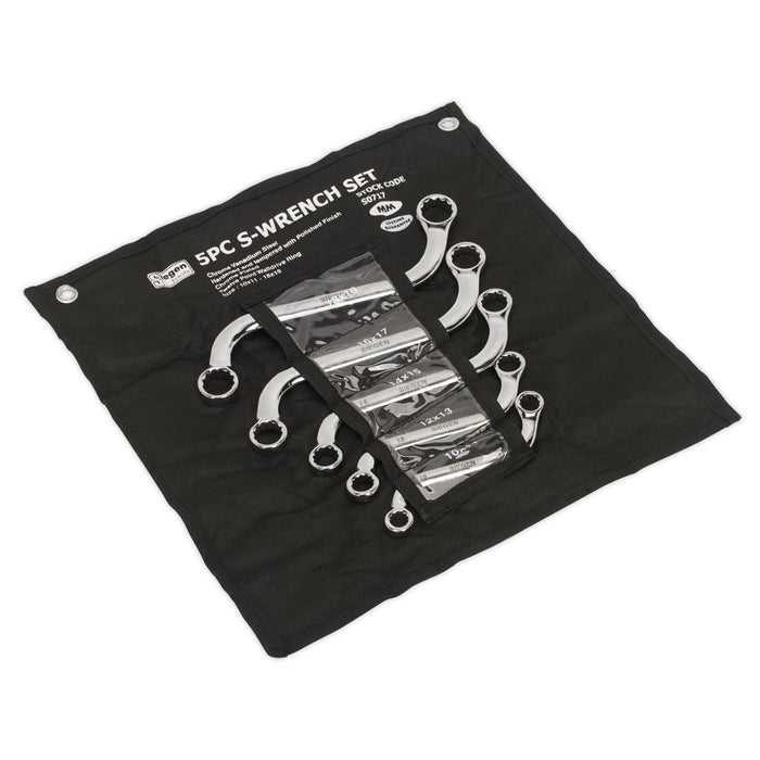 Sealey S-Spanner Set 5pc Metric S0717 Siegen by Sealey - Dynamic Drive