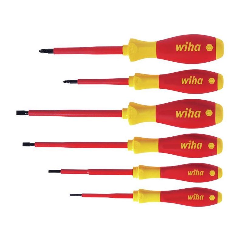 Wiha SoftFinish® electric SL/PZ Screwdriver Set, 6 Piece Wiha - Dynamic Drive