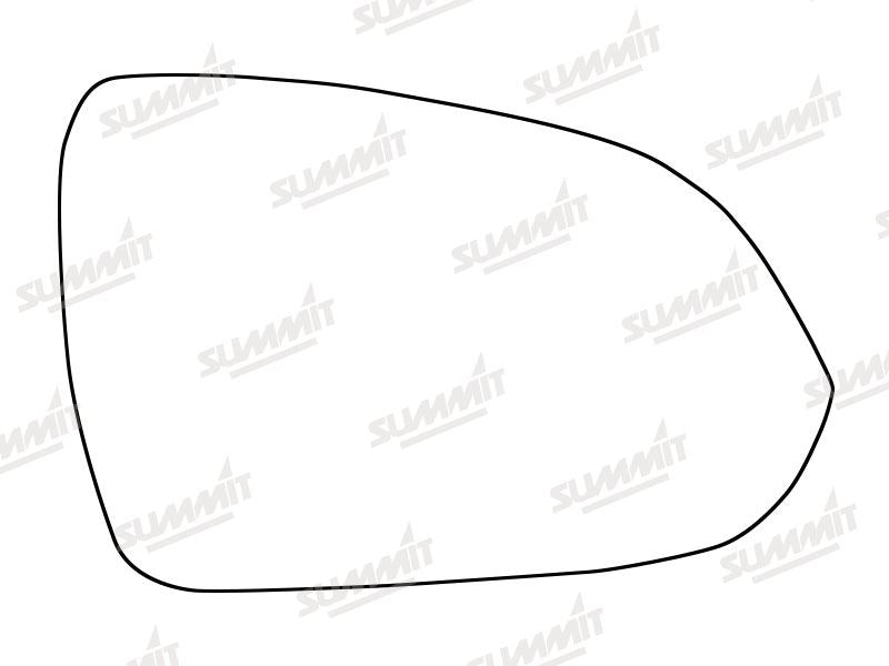 Summit Stick-On Standard Mirror Glass fits Kia Rio 17 on RHS Summit - Dynamic Drive