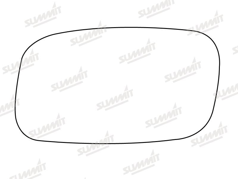 Summit Stick-On Standard Mirror Glass fits Vauxhall Calibra LHS Summit - Dynamic Drive