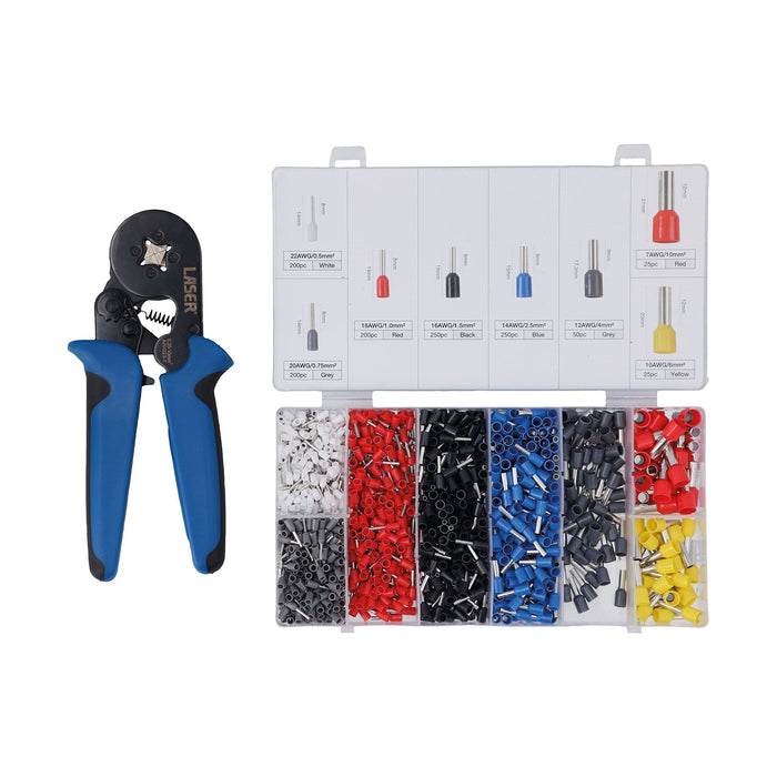 Laser Wire Ferrule Crimp Connector & Plier Set 8592 Laser - Dynamic Drive