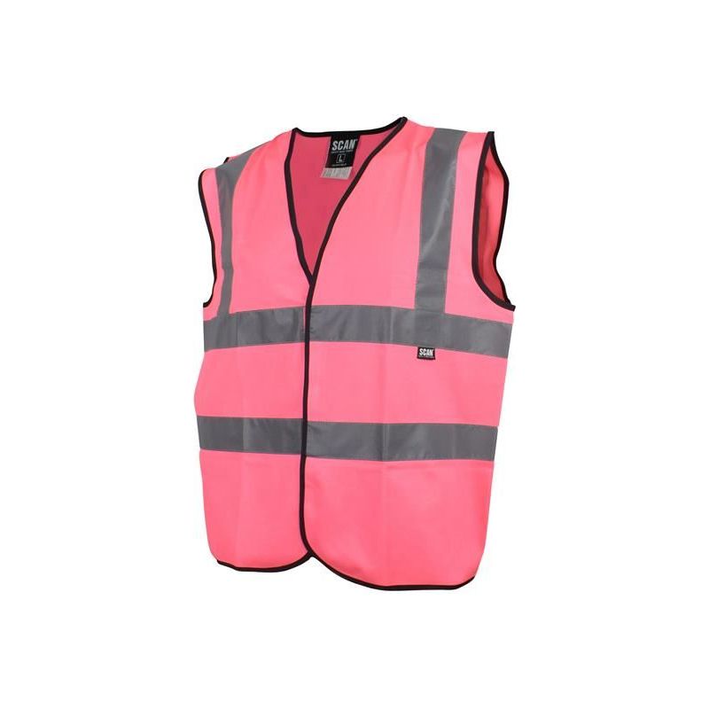 Scan Hi-Vis Waistcoat Pink - M (41in) Scan - Dynamic Drive