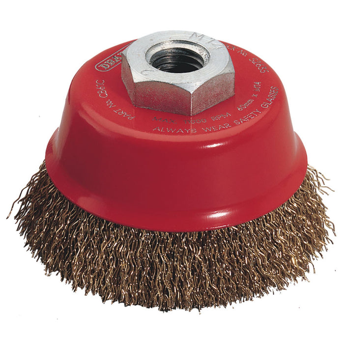 Draper Expert Crimped Wire Cup Brush, 60mm, M14 52635 Draper - Dynamic Drive