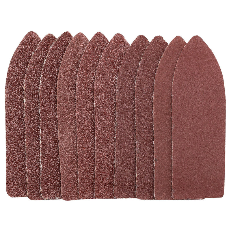Draper Assorted Grit Hook and Loop Finger Sheets, 67 x 67 x 22mm (Pack of 10) Draper - Dynamic Drive