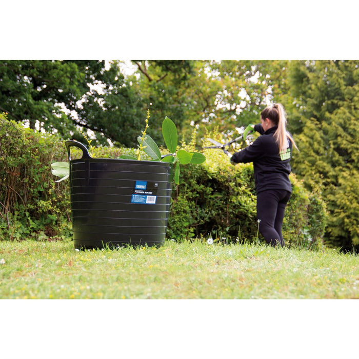 Draper Multi-Purpose Flexible Bucket, 42L Capacity, Black 43475 Draper - Dynamic Drive