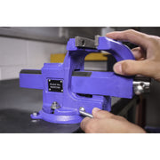 Sealey Vice 100mm Quick Action Swivel Base SG Iron QAVE100 Sealey - Dynamic Drive