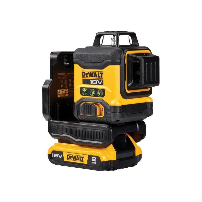 Dewalt Power Tools DCLE34031D1 3 x 360° Multi Line Laser 18V 1 x 2.0Ah Li-ion DeWALT Power Tools - Dynamic Drive