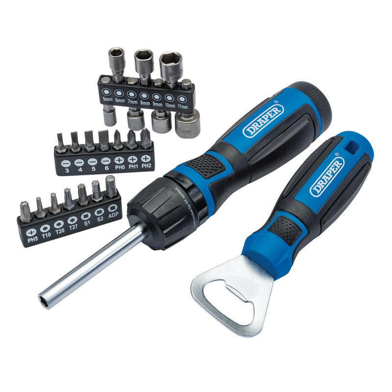 Draper Ratchet Screwdriver (23 Piece) 70443 Draper - Dynamic Drive