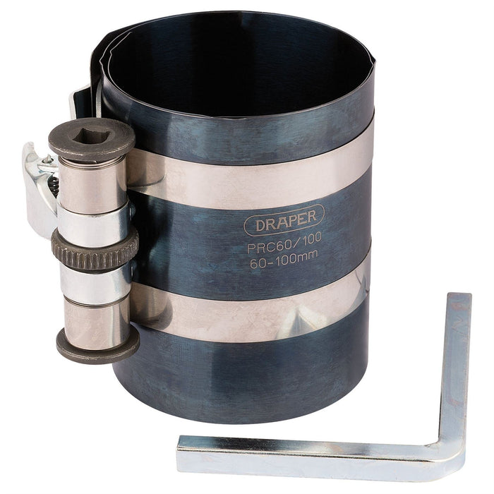 Draper Piston Ring Compressor, 60 - 100mm 51845 Draper - Dynamic Drive