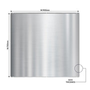 Baridi Splashback for Cooker Hoods 90 x 75cm - Stainless Steel DH195 Baridi - Dynamic Drive