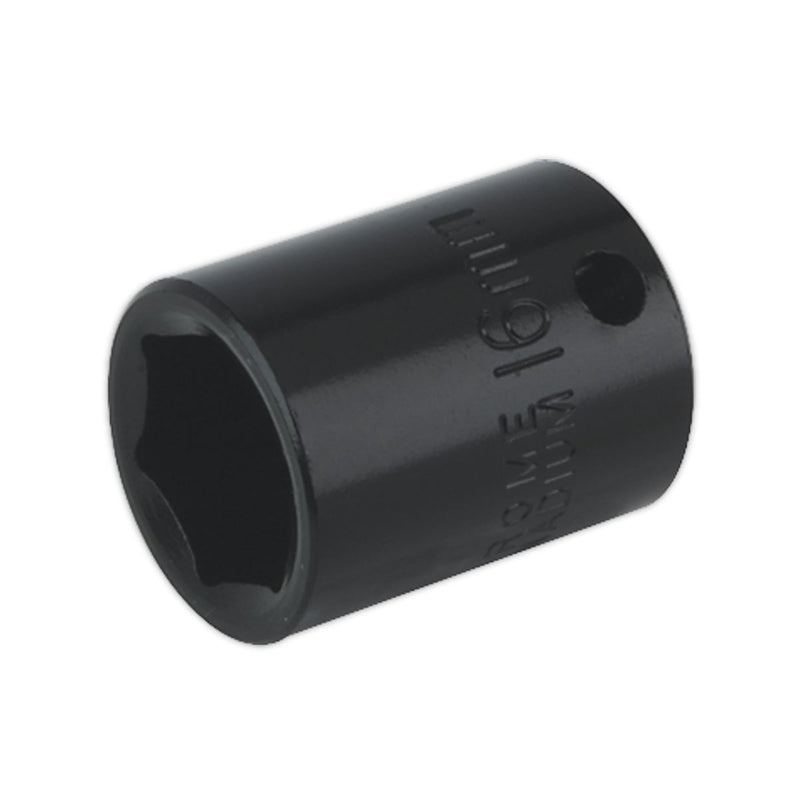 Sealey Impact Socket 16mm 3/8"Sq Drive IS3816 Sealey - Dynamic Drive