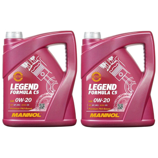 2x 5L MANNOL 0W20 Legend Formula C5 Fully Synthetic Engine Oil API SP,MB 229.71 Mannol  - Dynamic Drive