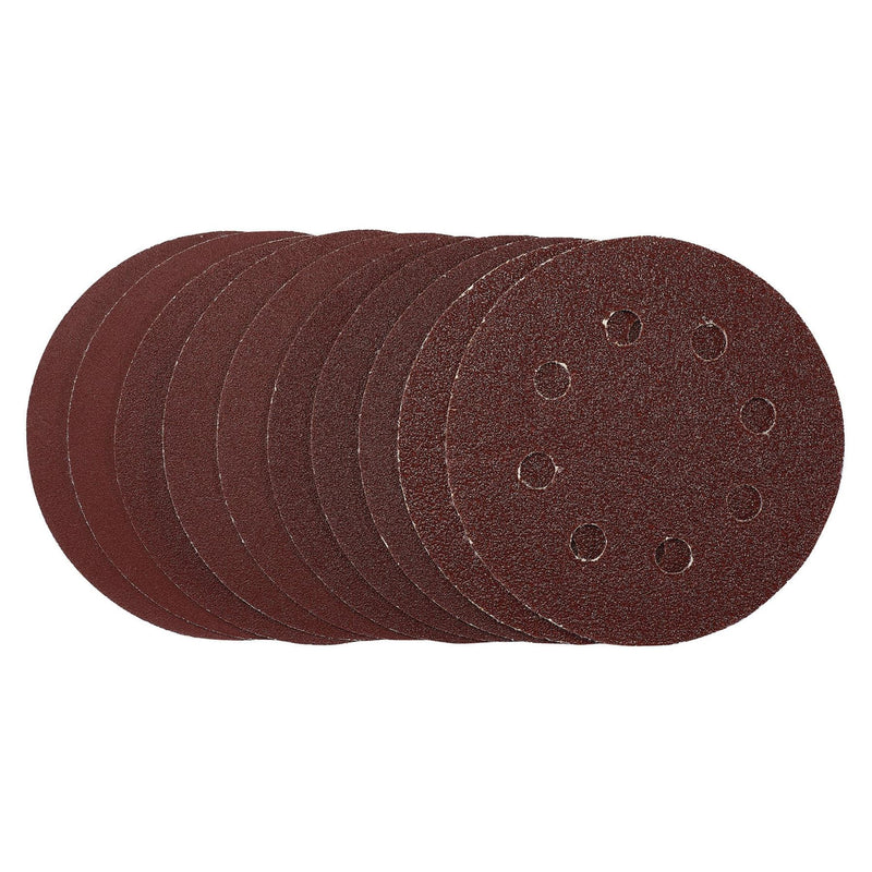 Draper Sanding Discs, 115mm, Hook & Loop, Assorted Grit, (Pack of 10) 53510 Draper - Dynamic Drive