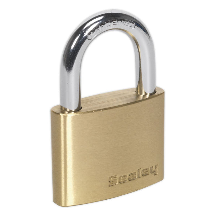 Sealey Brass Body Padlock 50mm PL102 Sealey - Dynamic Drive