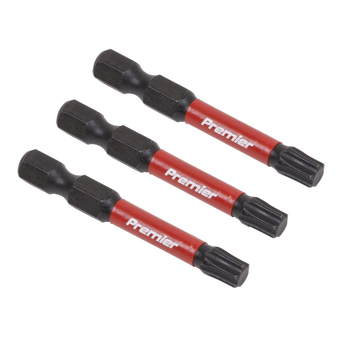 Sealey TRX-Star* T30 Impact Power Tool Bits 50mm 3pc AK8245 Sealey - Dynamic Drive