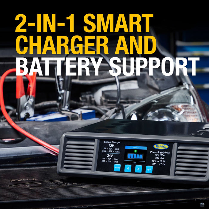 Ring Smart Charge Pro 100A 12/24V Ring Automotive - Dynamic Drive