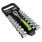 Sealey Socket Set 19pc 3/8"Sq Drive 6pt WallDrive Metric S01243 Sealey - Dynamic Drive