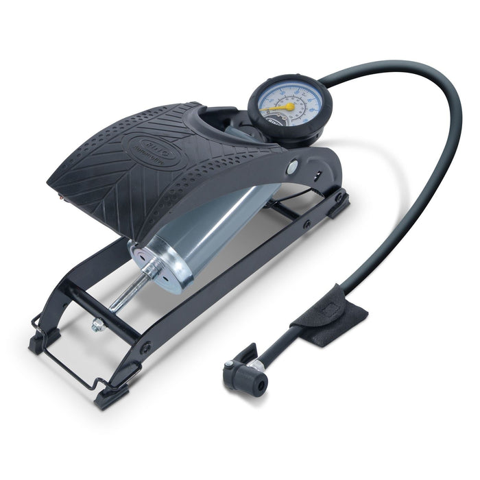 Ring RFP1 Single Barrel Footpump, with Footplate Clips and Adaptor Set Ring Automotive - Dynamic Drive