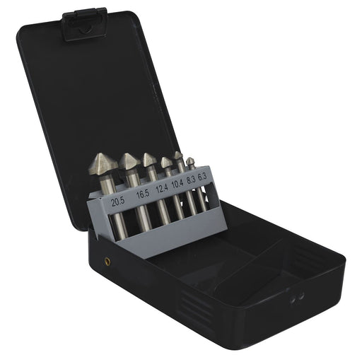 Sealey Countersink Bit Set 6pc 3 x V Flutes CSSET6V Sealey - Dynamic Drive