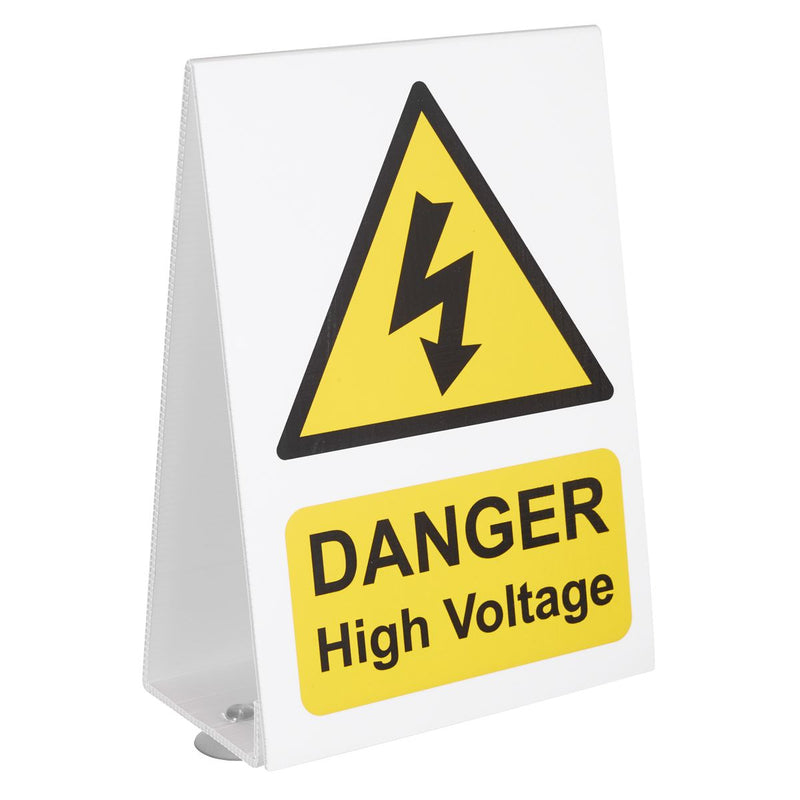 Sealey High Voltage Vehicle Warning Sign HVS1 Sealey - Dynamic Drive