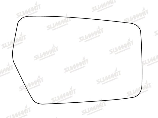 Summit Stick-On Standard Mirror Glass fits Skoda Favourit LHS Summit - Dynamic Drive