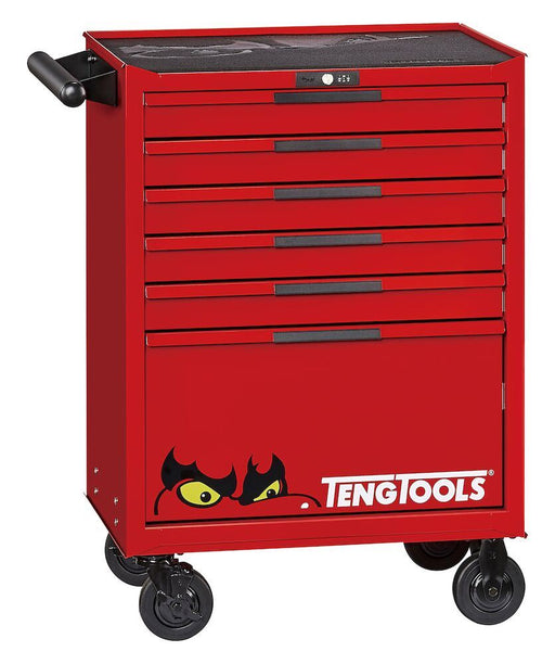 Teng Tools 26" PRO35™ roller cabinet 6 drawers red Town Tools - Dynamic Drive