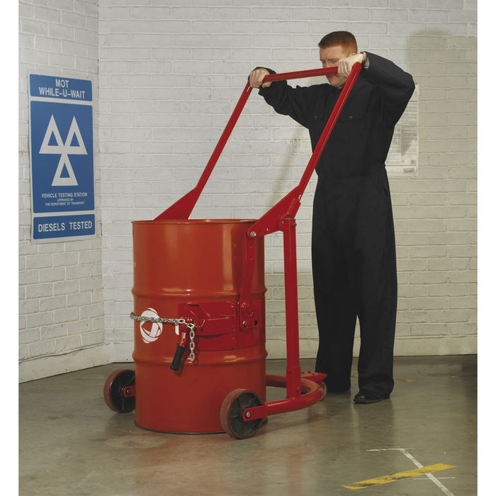 Sealey Mobile Drum Handler 205L DH02 Sealey - Dynamic Drive