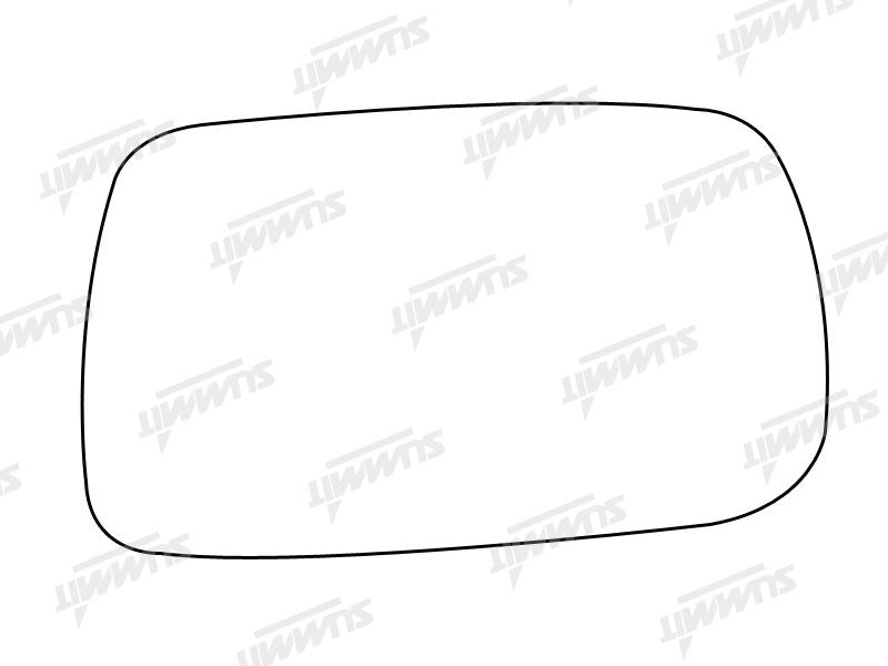 Summit Stick-On Standard Mirror Glass fits Toyota Yaris RHS Summit - Dynamic Drive