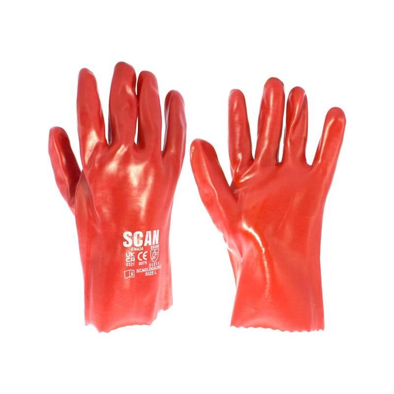 Scan PVC Gauntlets 27cm (11in) - L (Size 9) Scan - Dynamic Drive