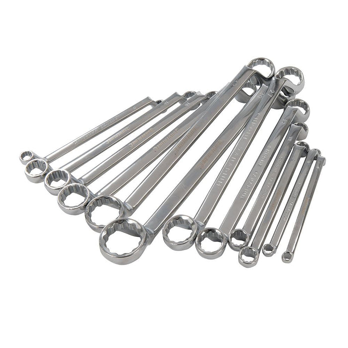 Silverline Deep Offset Ring Spanners Set 12pce 6 - 32mm Silverline - Dynamic Drive