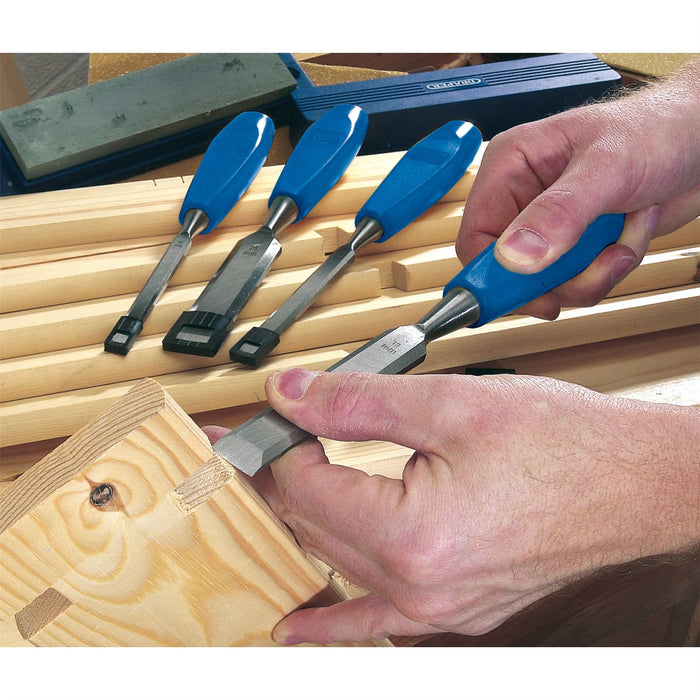 Draper Bevel Edge Wood Chisel Set (4 Piece) 69619 Draper - Dynamic Drive